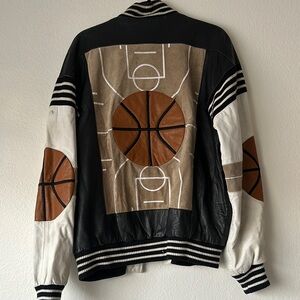 $95 Michael Hoban Leather Jacket Mens L